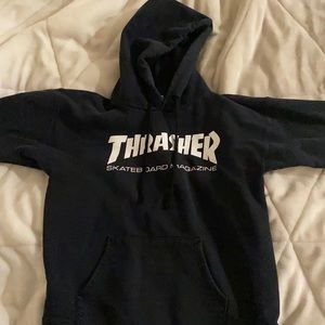 Black thrasher hoodie size small